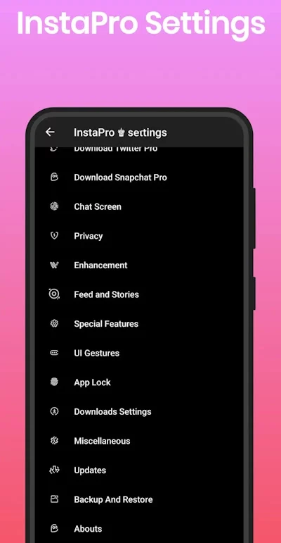 instapro-settings